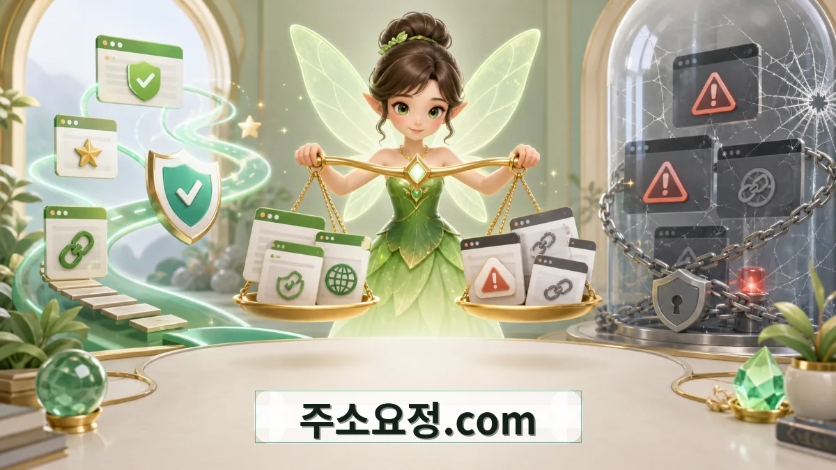 주소요정.com 링크모음 장단점 이미지